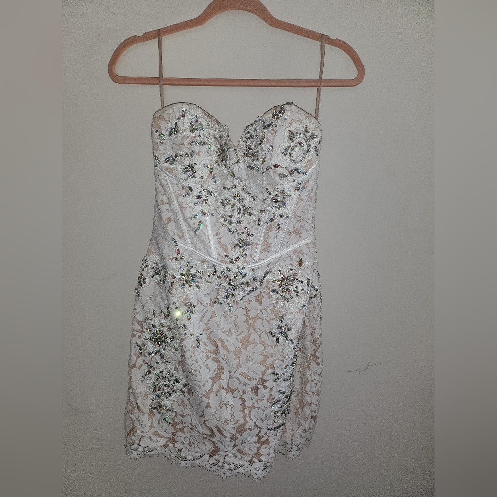 GIGI Rhinestone homecoming prom dress
